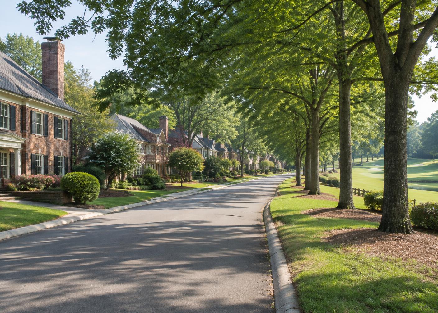 Representative photograph of a Highland Creek-style neighborhood